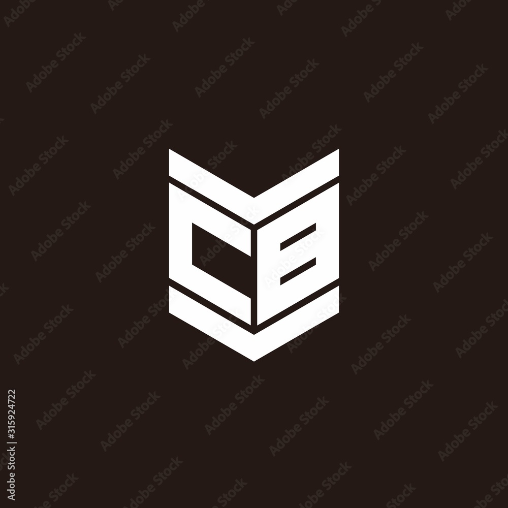 Logo alphabet monogram with emblem style Logo alphabet monogram with emblem style
