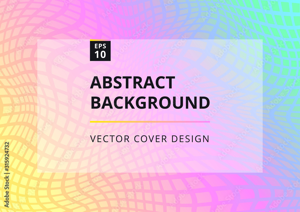 Abstract geometric wavy background with checkered holographic gradient. Trendy fluid flow shapes composition. Modern design template for brochure, poster, banner and presentation. Vector illustration Abstract geometric wavy background with checkered holographic gradient. Trendy fluid flow shapes composition. Modern design template for brochure, poster, banner and presentation. Vector illustration