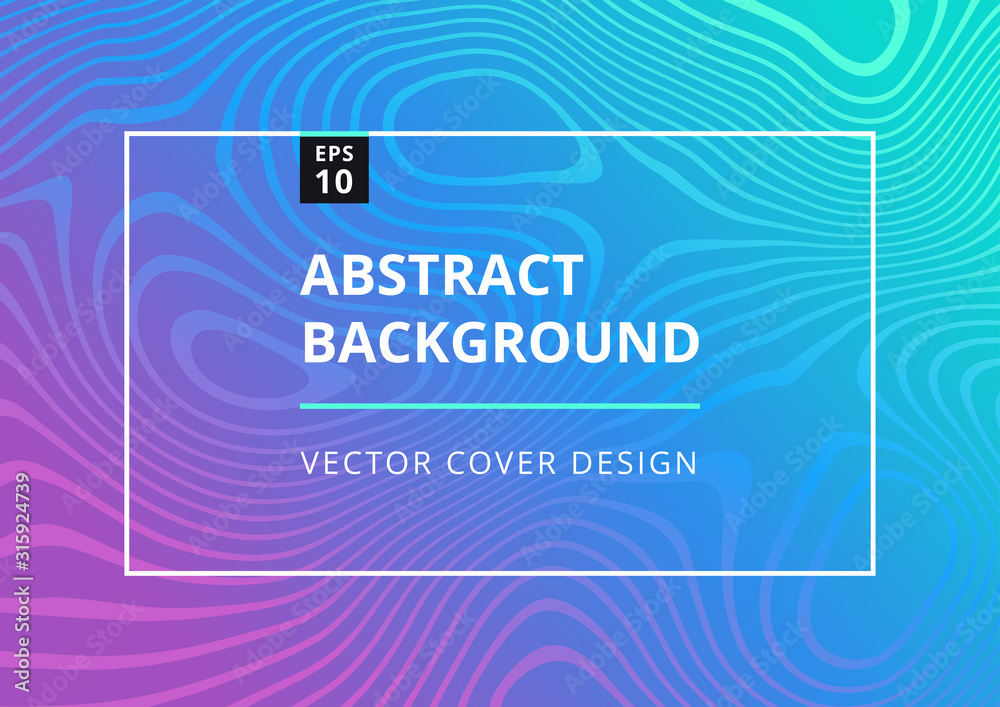 Abstract geometric background with wavy trendy gradient texture. Trendy fluid flow shapes composition. Modern design template for brochure, poster, banner and presentation. Vector illustration Abstract geometric background with wavy trendy gradient texture. Trendy fluid flow shapes composition. Modern design template for brochure, poster, banner and presentation. Vector illustration