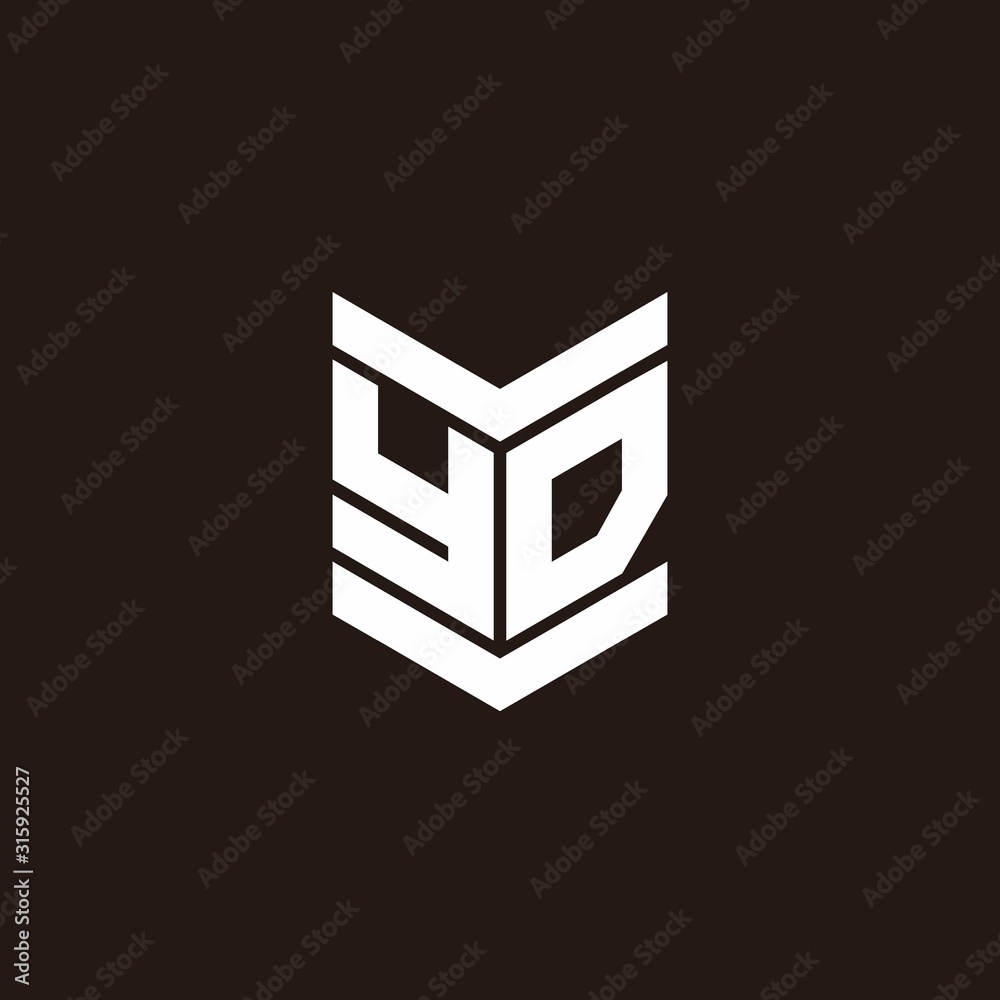 Logo alphabet monogram with emblem style Logo alphabet monogram with emblem style