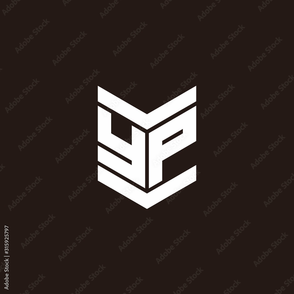Logo alphabet monogram with emblem style Logo alphabet monogram with emblem style