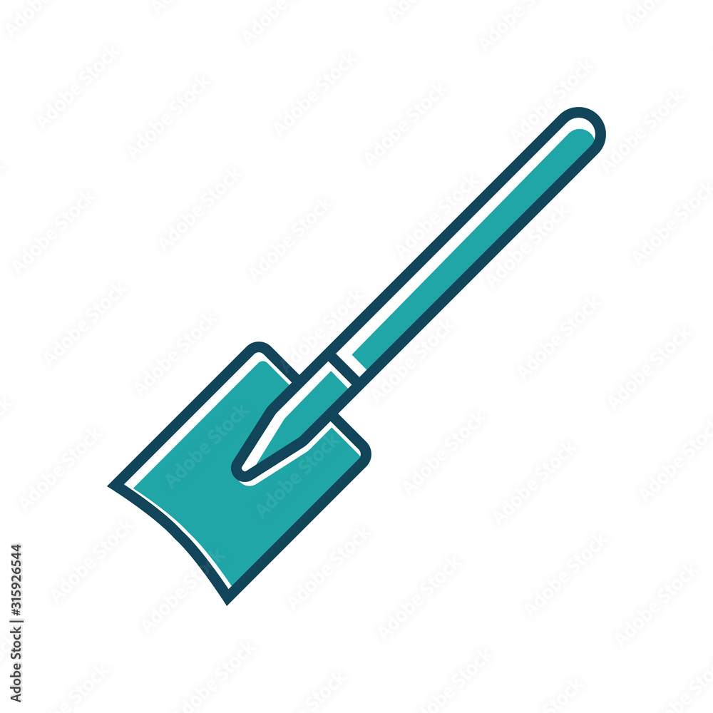 Shovel icon vector Shovel icon vector