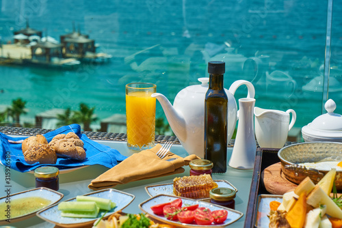 healthy breakfast in a luxury hotel © enginakyurt