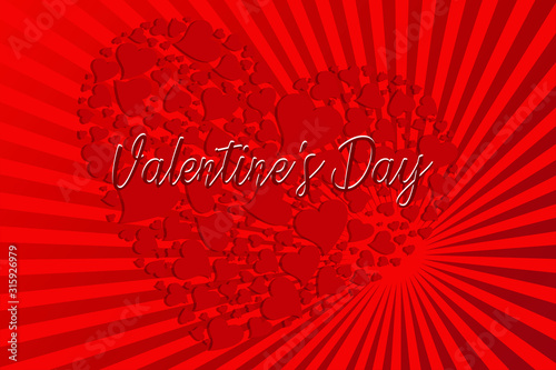 Valentine's Day. Many hearts in one.
