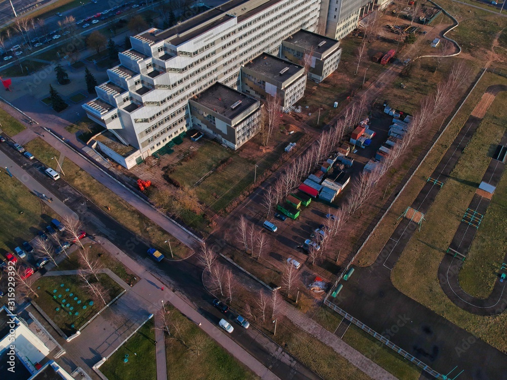 Aerial view of Minsk, Belarus Aerial view of Minsk, Belarus