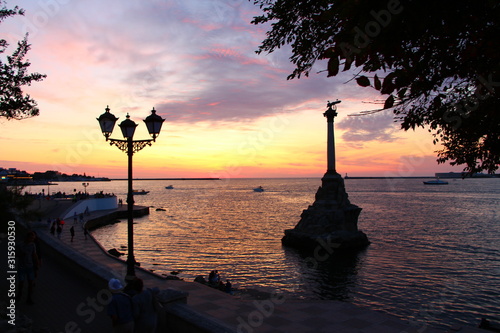 The monument to the sunken ships