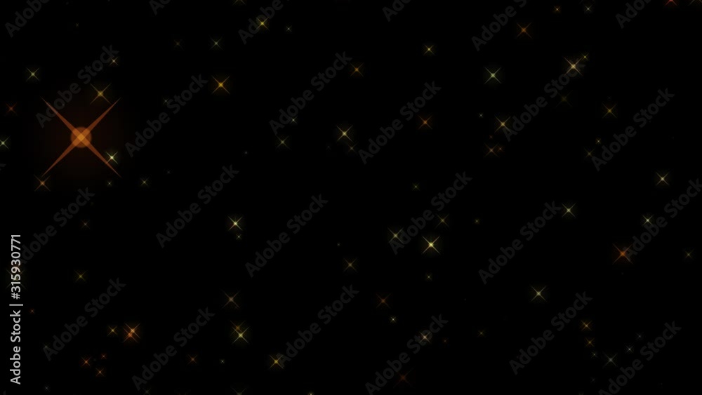 Magic Stars Explosion Fireworks Intro/ 4k animation of an abstract fireworks explosion with magic stars emitter