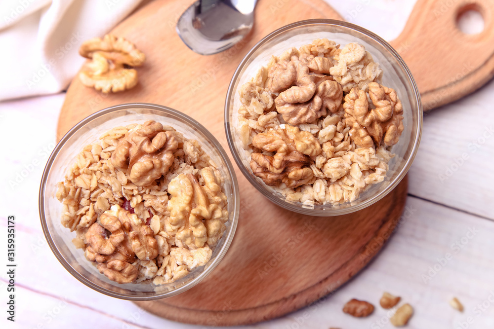 parfait dessert with nuts parfait dessert with nuts