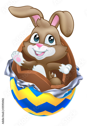 The Easter bunny rabbit bre...