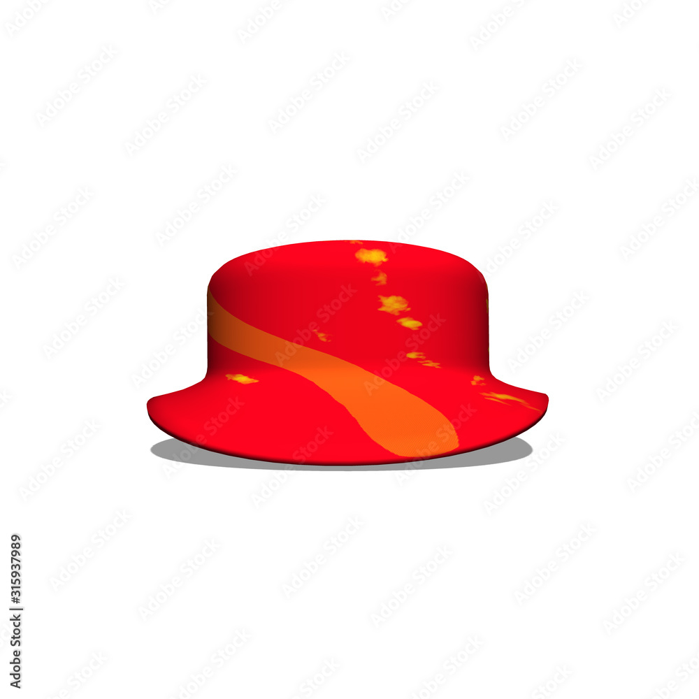 colorful hat isolated on white background colorful hat isolated on white background