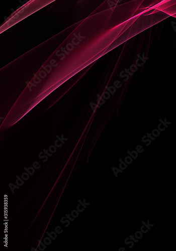 Abstract background waves. Black and pink abstract background for business card or wallpaper