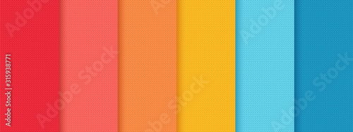Knit seamless pattern. Colorful knitted textures. Vector illustration.
