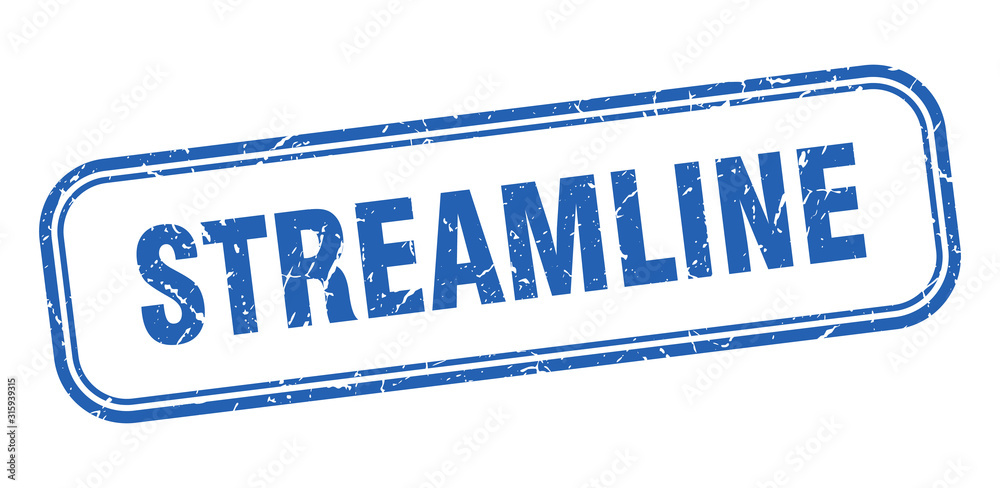 Ταπετσαρία streamline stamp. streamline square grunge blue sign