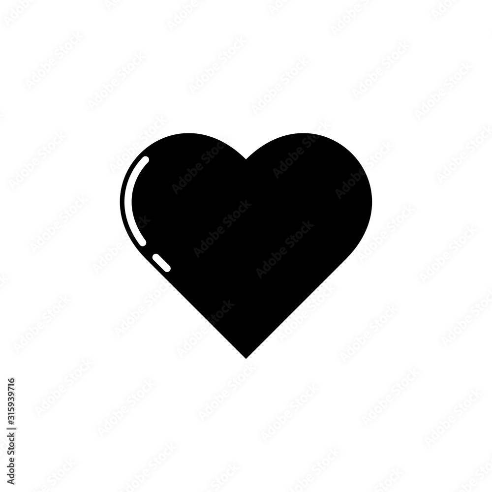 Heart flat vector icon isolated on a white background.Heart icon for web and mobile.Valentine's day icon. Heart flat vector icon isolated on a white background.Heart icon for web and mobile.Valentine's day icon.
