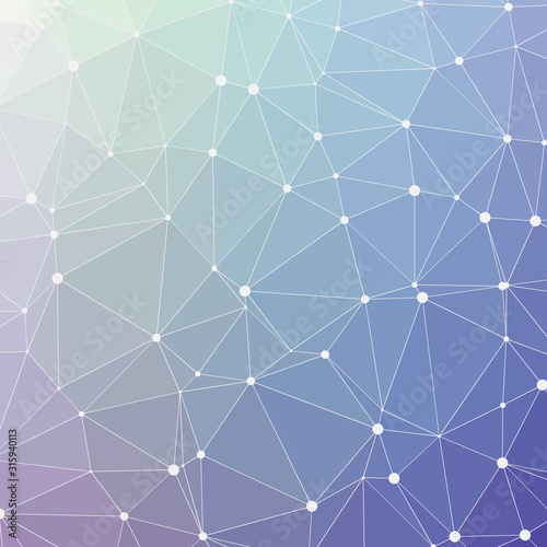 Abstract Low Polygon gradient Generative Art background illustration