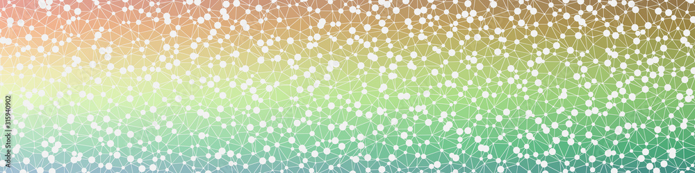 Abstract Low Polygon gradient Generative Art background illustration