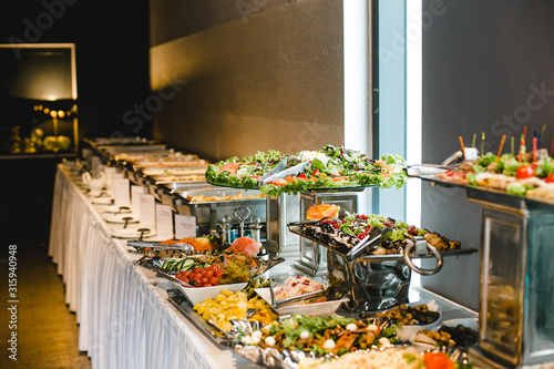 Obraz na płótnie catering wedding buffet for events 