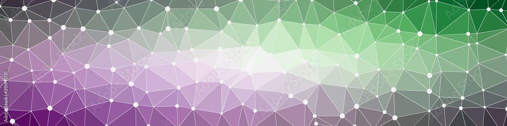 Fototapeta premium Abstract Low Polygon gradient Generative Art background illustration