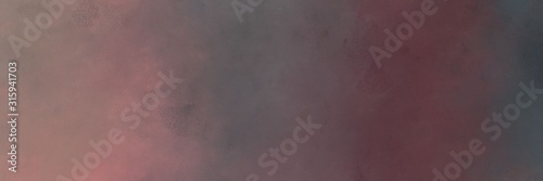 horizontal multicolor painting background graphic with dim gray, antique fuchsia and gray gray colors and space for text or image. can be used as background or texture element