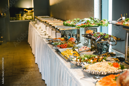 Obraz na płótnie catering wedding buffet for events 