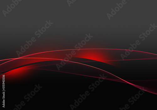 Abstract background waves. Black,grey and red abstract background for wallpaper oder business card