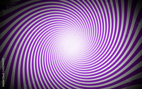 Fondo en espiral morado con luz blanca.