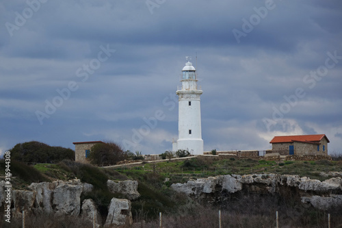 Paphos Lighthouse in winter