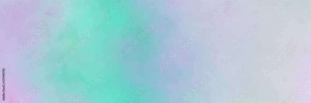 horizontal colorful distressed painting background texture with light gray, sky blue and medium aqua marine colors. free space for text or graphic