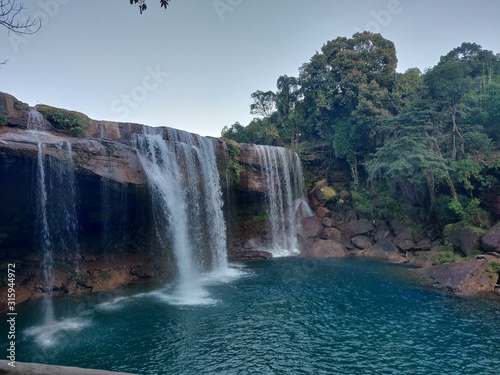 Water fall (kransuri) in meghalaya, Notheast India.  photo