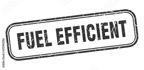 fuel efficient stamp. fuel efficient square grunge black sign