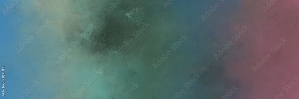 horizontal abstract painting background texture with dim gray, cadet blue and light slate gray colors. free space for text or graphic
