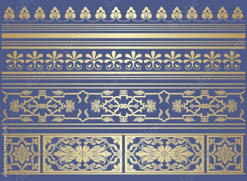 paisley floral pattern, textile , Rajasthan, royal India	