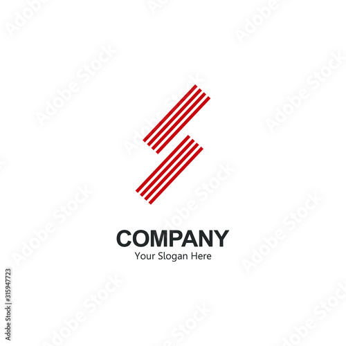 letter logo s abstract. unique and simple logo design. modern template. with textured red. for the company's brand and graphic design. illustration vector