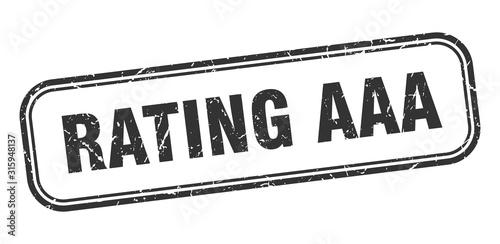rating aaa stamp. rating aaa square grunge black sign