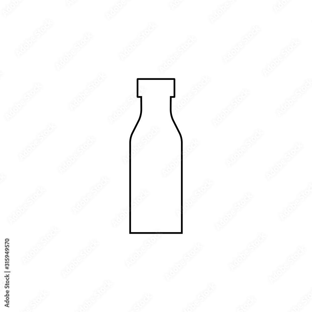 Bottle icon. Drink cup symbol. Logo design element Bottle icon. Drink cup symbol. Logo design element