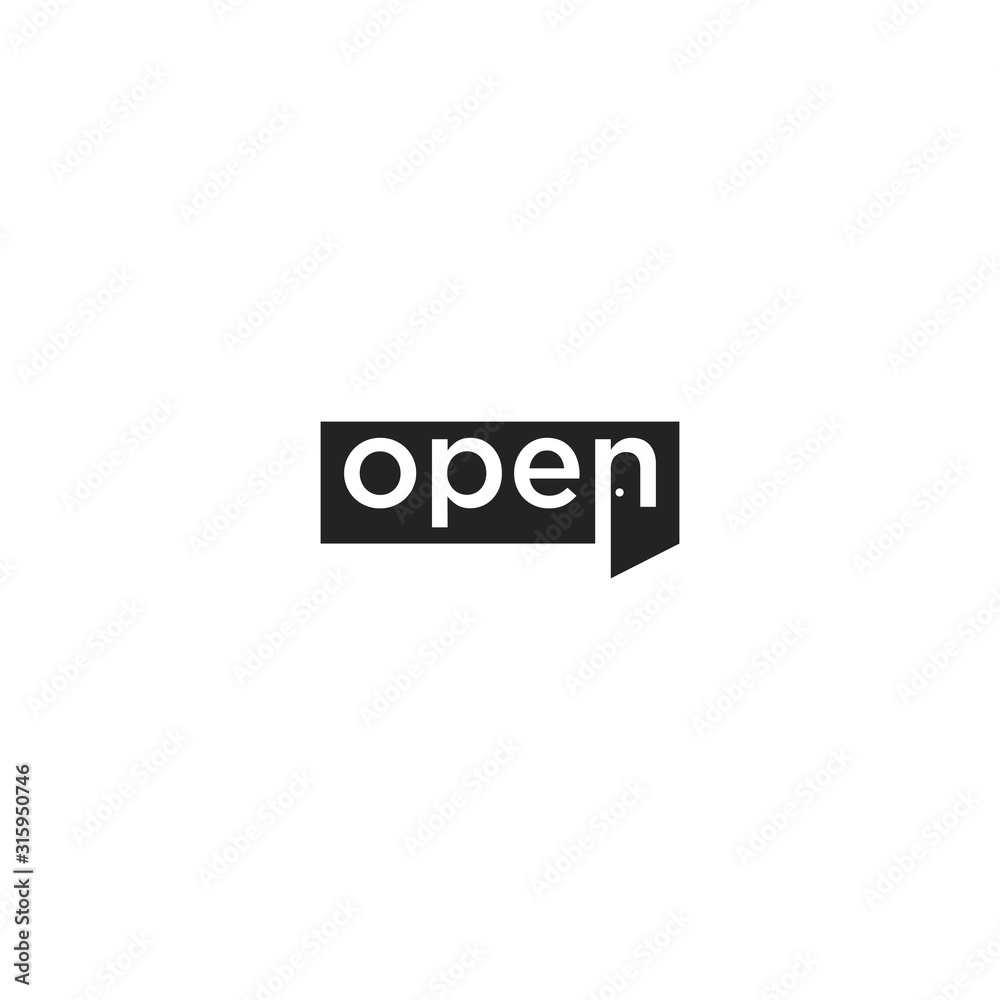 TYPOGRAPHY text logo OPEN modern TYPOGRAPHY text logo OPEN modern