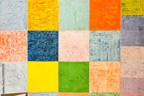 Colorful squares background © skostep