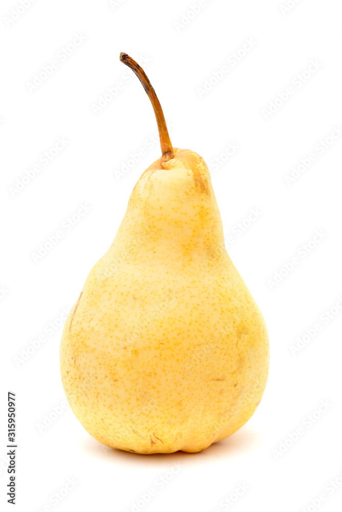 yellow pear isolated