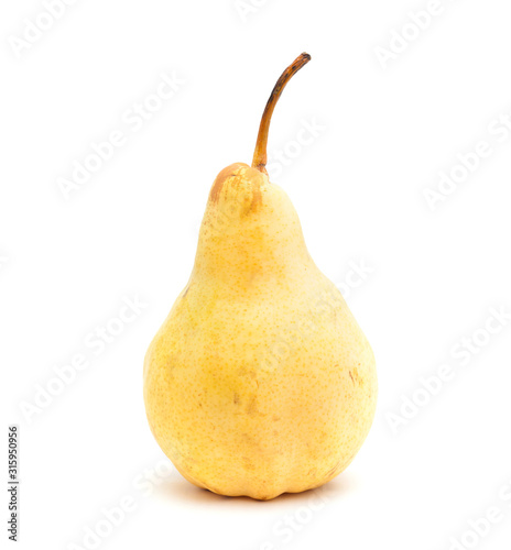 yellow pear isolated