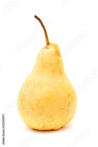 yellow pear isolated