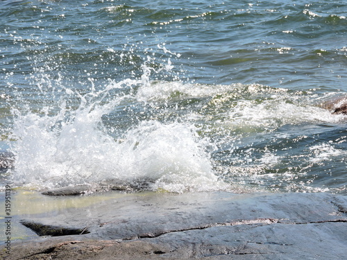 waves on the beach of Baltic sea