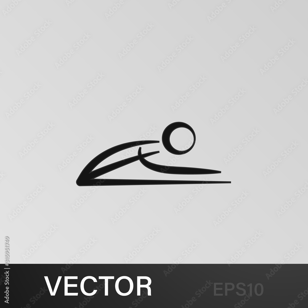 Obraz premium yoga icon. Element of healthy life icon. Premium quality graphic design icon. Signs and symbols collection icon for websites, web design, mobile app