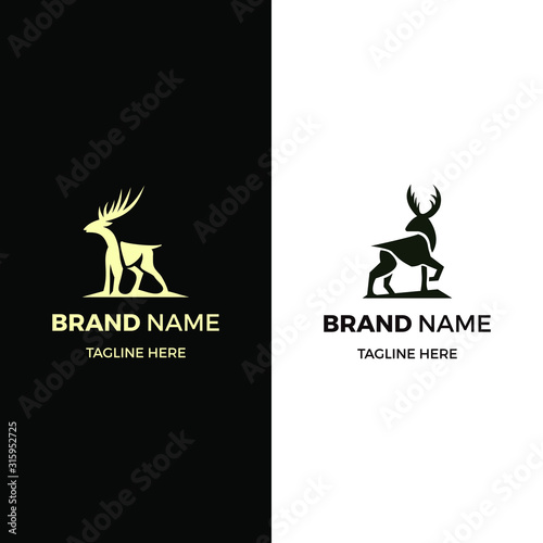 Elegant Goat business logo collection 