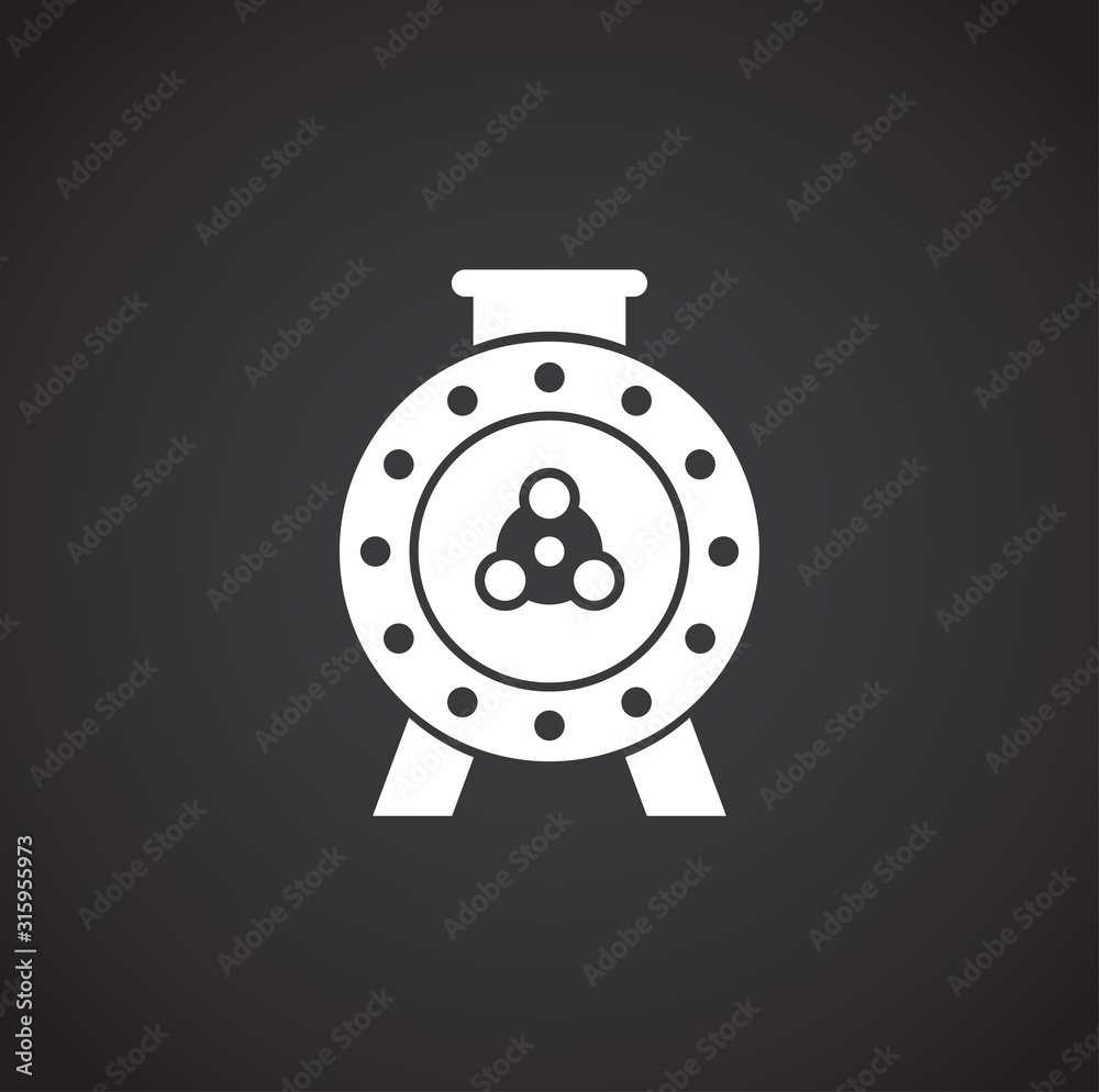 Fototapeta premium Motor related icon on background for graphic and web design. Creative illustration concept symbol for web or mobile app