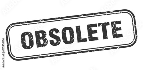 obsolete stamp. obsolete square grunge black sign