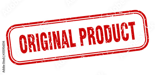 original product stamp. original product square grunge red sign