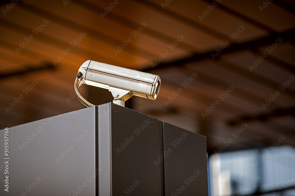 security camera in a public building security camera in a public building
