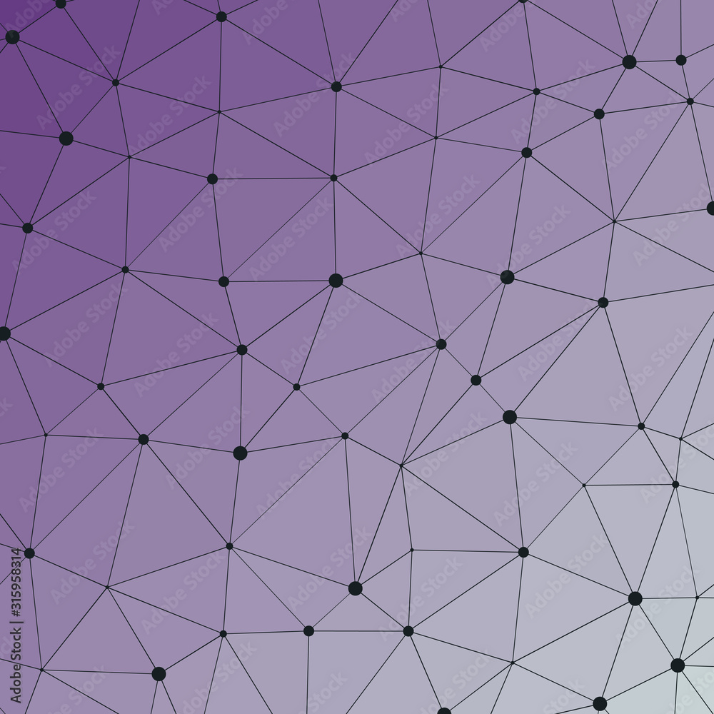 Fototapeta premium Abstract Low Polygon gradient Generative Art background illustration