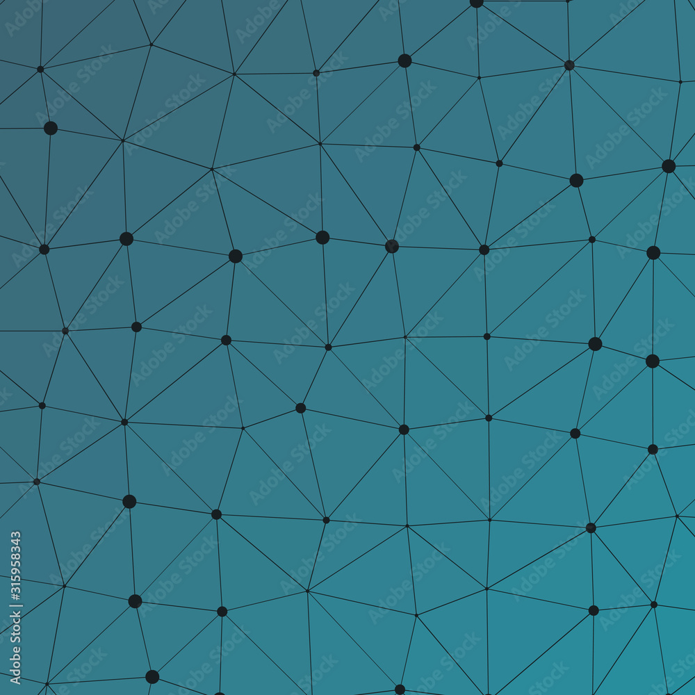 Obraz premium Abstract Low Polygon gradient Generative Art background illustration