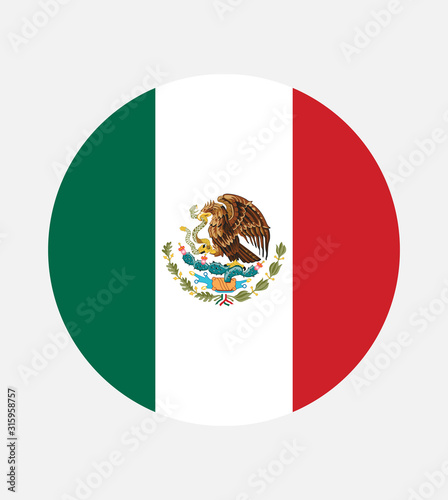 National Mexico flag, official colors and proportion correctly. National Mexico flag. Vector illustration. EPS10. Mexico flag vector icon, simple, flat design for web or mobile app.